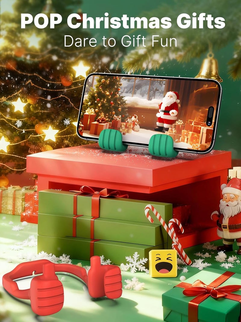 CALDEVER Stocking Stuffers for Teens Girls Adults Cell Phone Stand: UPGRADE Adjustable Thumbs Up Lazy Phone Holder for Desk Cool Gadgets Fun Birthday Gifts Ideas for Kids Teenager Women Gifts for Christmas - Image 3